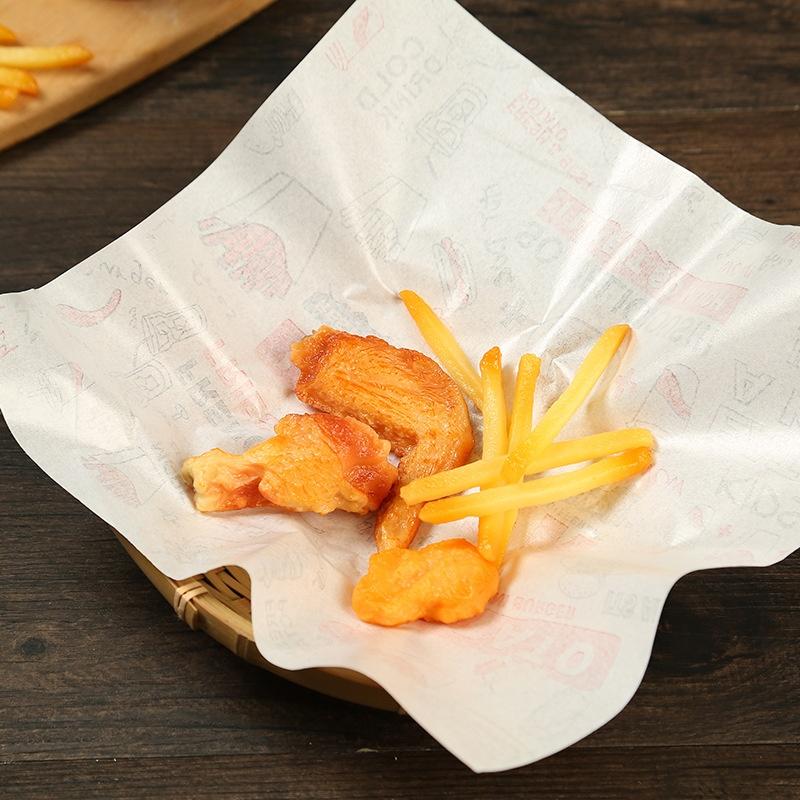 100 Fogli Carta Cerata Carta Grassa per Alimenti Carta da Imballaggio Carta per Avvolgere Pane Sandwich Hamburger Patatine Carta Oleata Strumenti per la Cottura