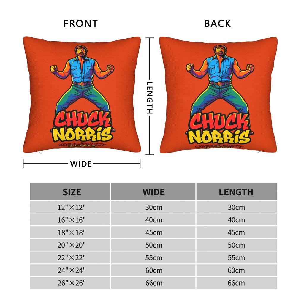 Chuck Norris 1940- Pillowcases Cute Funny Pillow Case For Living Room Bed Chair Design Pillow Cover
