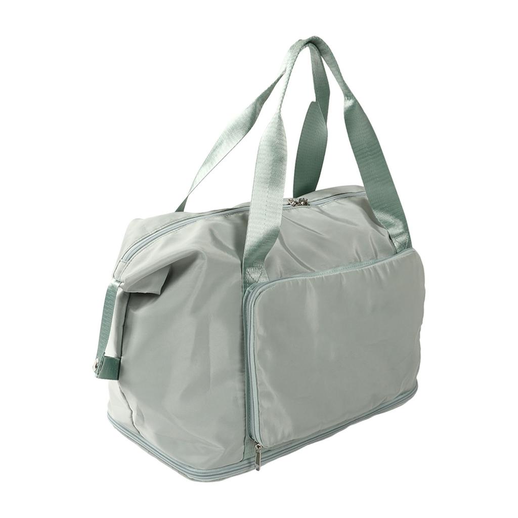 Wasserdichte Sporttasche mit Nass-Trocken-Trennung, Sport-Handtasche, großes Fassungsvermögen, faltbare Reisetasche, Grün