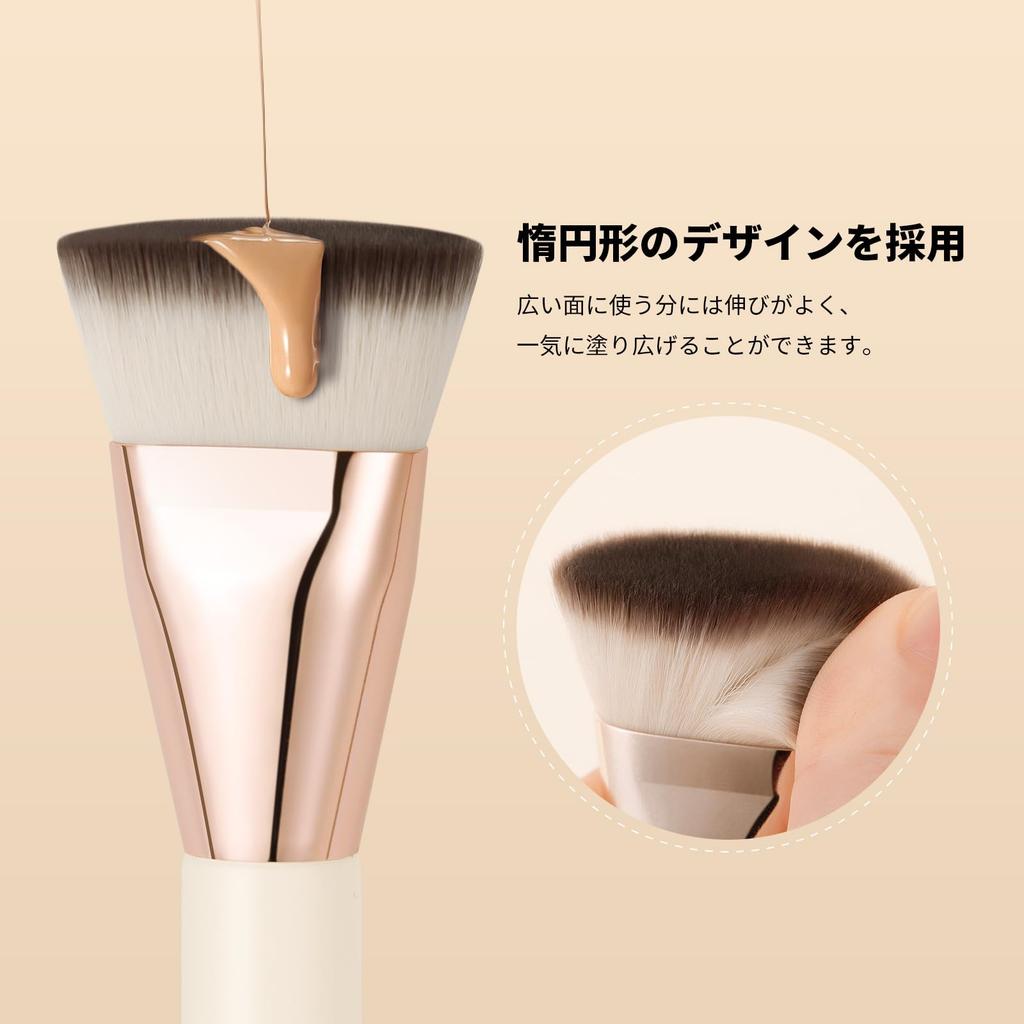 DUcare Makeup Foundation and Makeup Puff for All Premium Fiber for Lasting Base Set Brush, Brush, Foundations. Popular, Skin-Friendly, Ultra-Fine,