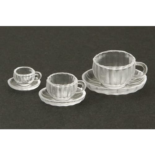 Kamejima Shoten Clay Jewelry Mold, Teacup and Saucer (Pumpkin), 3D Hobby Tool, 1182