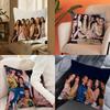 Korea Kpop Band K-Katseye Cushion Cover Inches Farmhouse Decor Home Throw Pillow Covers for Couch Decorations