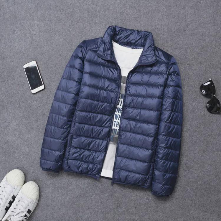 Men's Lightweight Hooded Cotton Jacket - Warm, Fashionable, Short, Casual, and Portable with Stand Collar for Autumn and Winter