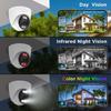 Dual-Light WiFi Wireless Dome Camera with HD Wide-Angle for Indoor Surveillance