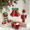 Hand-Blown Glass Christmas Tree Ornaments Red And Green Color Eco-Friendly Material Hanging Ornaments Decorative Pendant