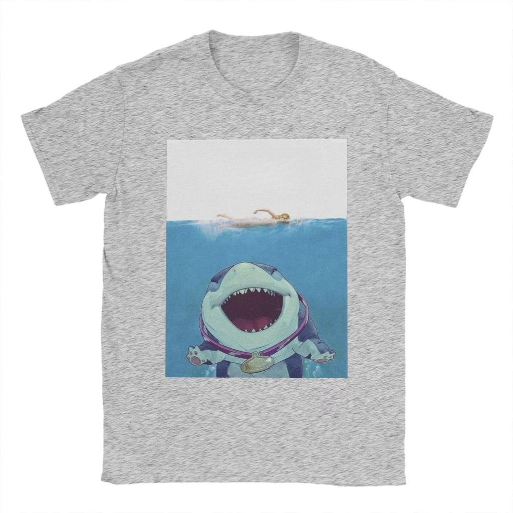 Shark Graphic Men Women Autumn T-Shirt Harajuku Vintage Short Sleeve Loose Oversized Casual Fitness Comfortable Y2k Top