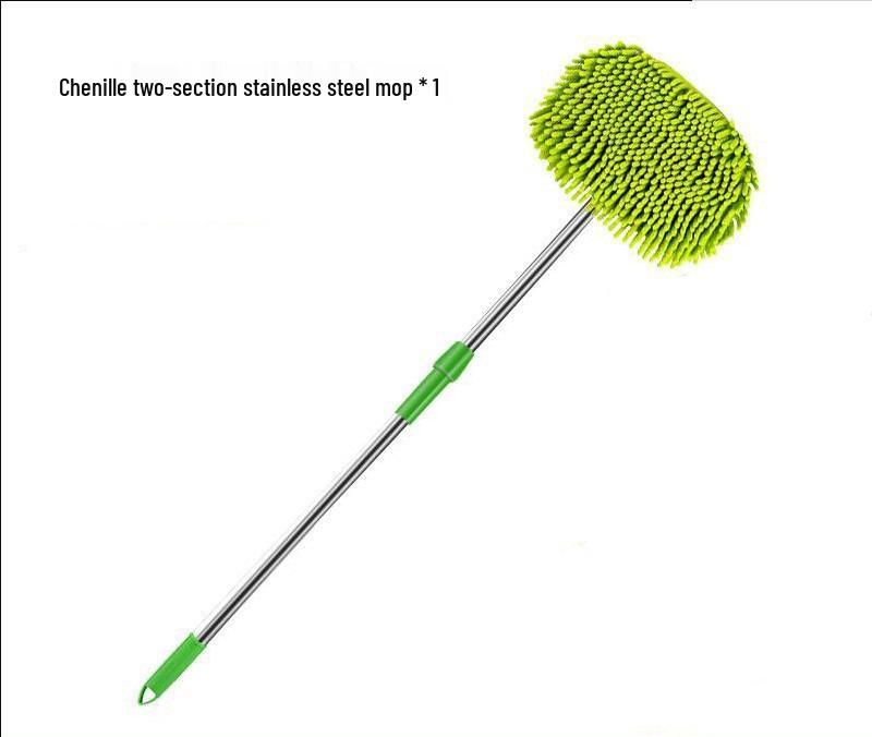 Telescopic Car Wash Brush with Soft Bristles and Milk Silk Head for Dusting and Cleaning