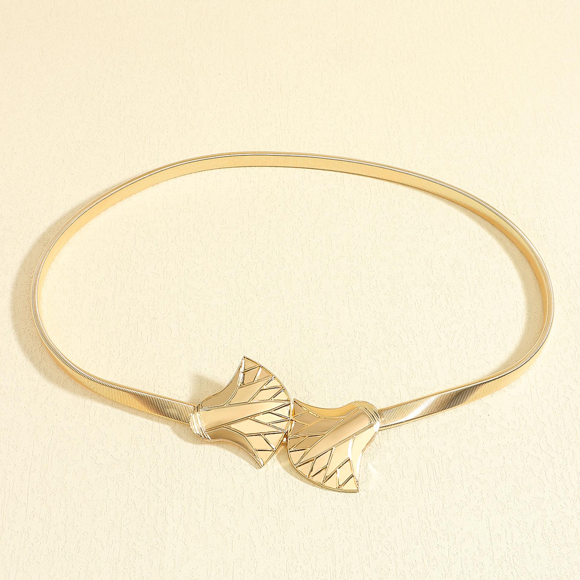 

Весенняя поясная цепочка с бантом из стразов в форме сердца, эластичный и универсальный декоративный пояс для платья