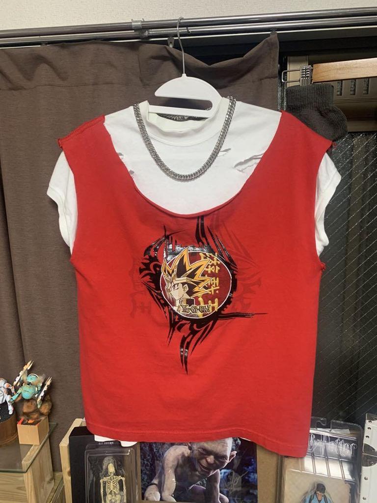 [USED] Vintage Yu-Gi-Oh! Sleeveless T-shirt In Red