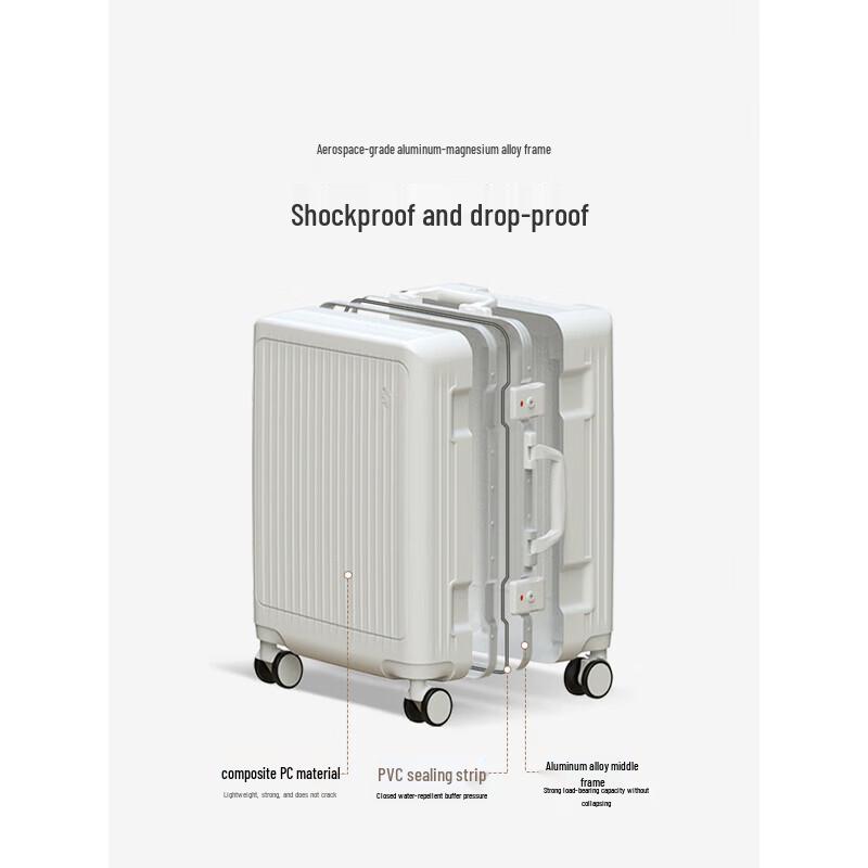 OIWAS Aluminum Frame Hardshell Spinner Luggage