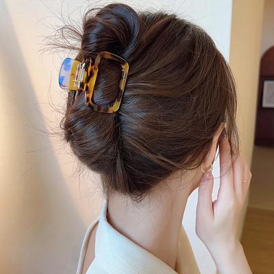 Vintage Acetat Kleine Haarklammern Trendy Print Haarnadeln Haarspangen Haarklammern Hai Clip Haarschmuck für Frauen Mädchen Kopfbedeckung