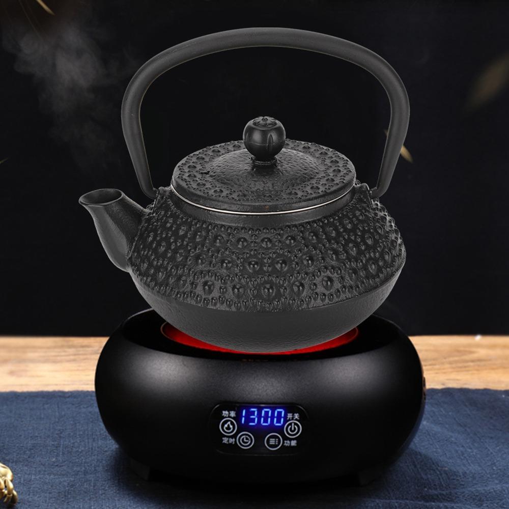 0.3L Tea Kettle Boiler Hammered Texture Loose Leaf Tea Kettle Teapots Iron Tea Set  For Home