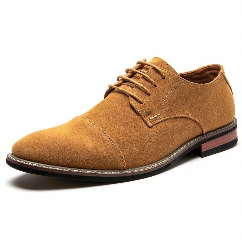Fashion Men's Leather Shoes Classic Luxury Business Casual Formal Oxfords Shoes For Men Moccasin High Quality Suede Dress Shoes