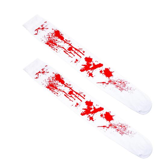 Reusable Holiday Party Supplies Halloween Horror Gloves, Creepy Red Hand Cosplay Prop for Party, Atmosphere Spooky Costume Accessory Haunted