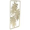 Metal Leaf Wall Decor Golden Nordic Style Elegant Ambience Sturdy Durable Wear Resistant Metal Wall Decor