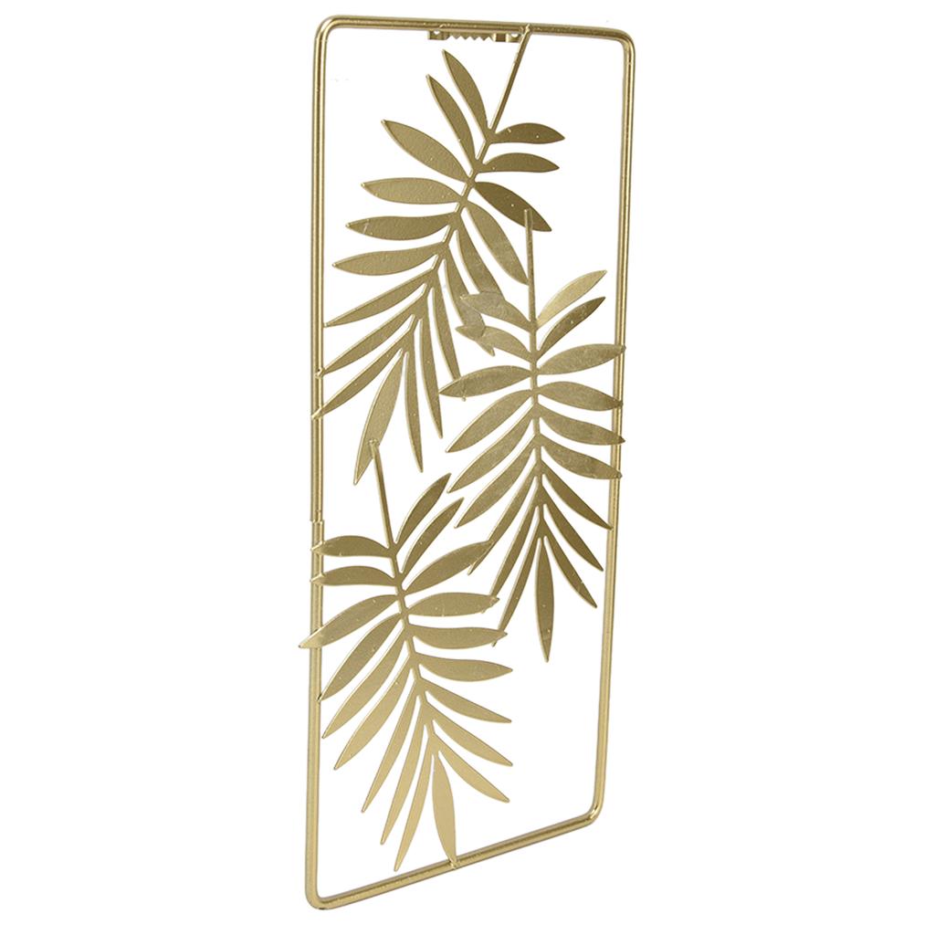 Metal Leaf Wall Decor Golden Nordic Style Elegant Ambience Sturdy Durable Wear Resistant Metal Wall Decor