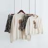 Autumn Family Portrait Bear Doll Pullover: Loose Baby & Parent Sweatshirt