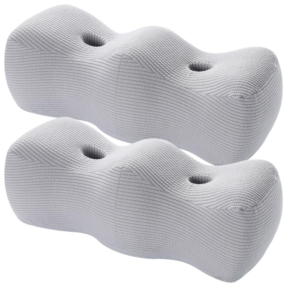 

adelphos Подушка для колена и стопы с эффектом памяти высоты для HM2 из Подушка, Подушка, Пена, Регулируемая, W-образная, Отдых, Сон, (Набор 2) серый