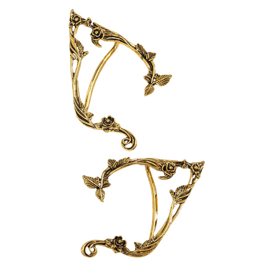 Stylish Ear Cuff Gothic Elves Earring Ear Clip Ear Jewelry Alloy Texture Ear Accessories Suitable for Everyday Wear