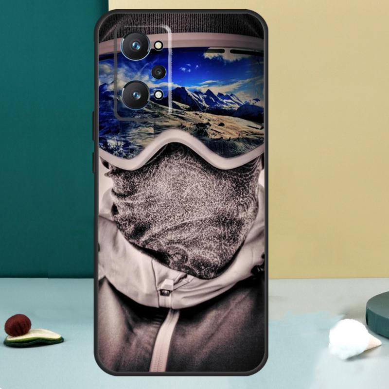 Cool Sports Snowboarding For Realme 13 12 10 11 14 Pro Plus GT 6 5 6T GT7 Pro C55 C53 C51 C21Y C25S C75 C67 C61 Case
