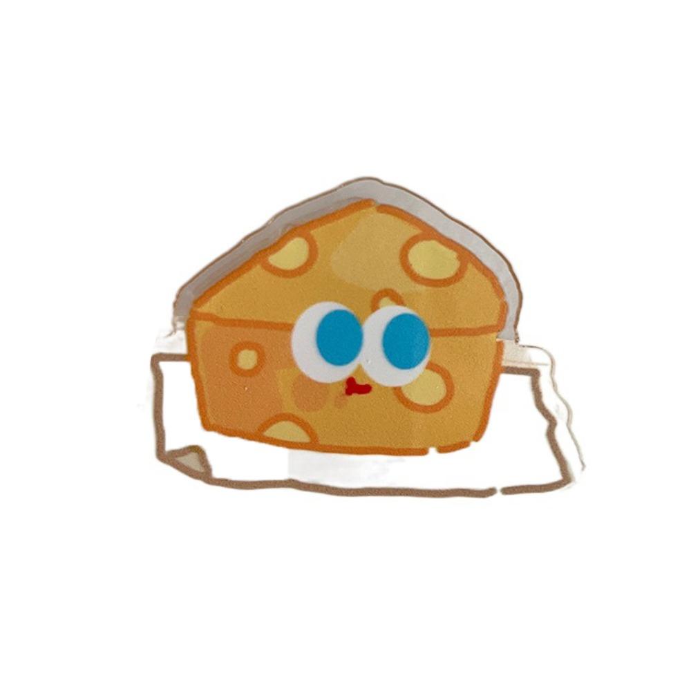 Bread Cartoon Memo Clip Paperclip Acrylic Paper Clip School Stationery Cute PP Clip  Student