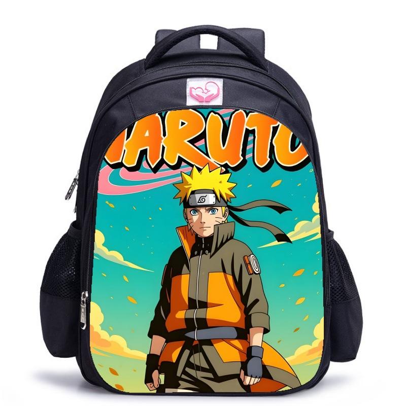 Zaino Scolastico Naruto Stampa Fiabesca, Zaino con Protezione per la Schiena per Ragazzi, Zaino Scolastico Animazione per Studenti della Scuola Elementare