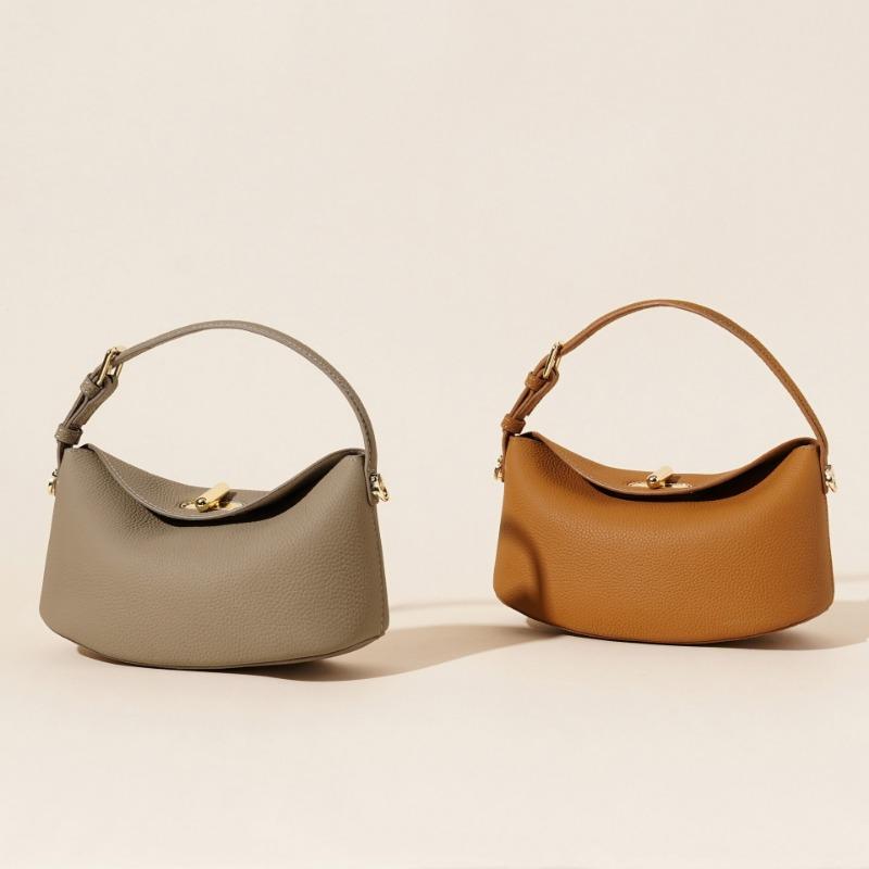 Genuine Leather Fashionable and Simple Single-shoulder Crossbody Bag High-end Handbag
