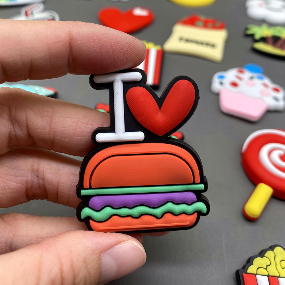 One Set Cute Magnets for Refrigerator Decor Cartoon Letters Animal Magnets for Kids PVC Magnetic Toy Children Fridge Magnets