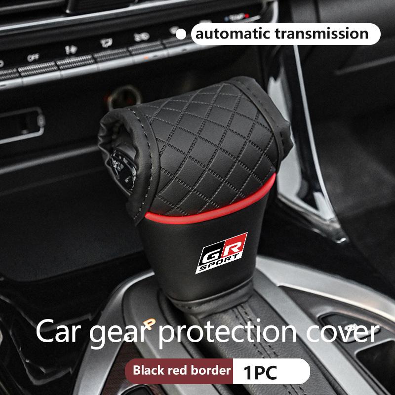 Car Shift Handle Cover Non-slip Wear-resistant Covers For Toyota GR Sport Crown RAV4 Yaris Land Cruiser Corolla Prius CHR