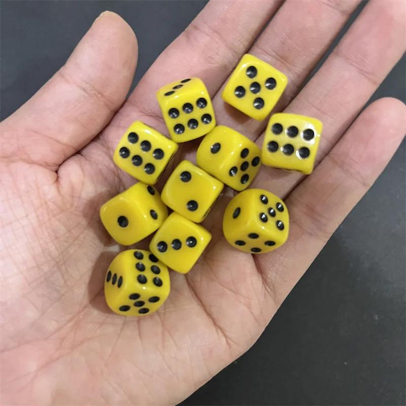 50Pcspack High Quality New 12Mm Acrylic Transparent D6 Point Dice #12 Round Corner Boutique Dice