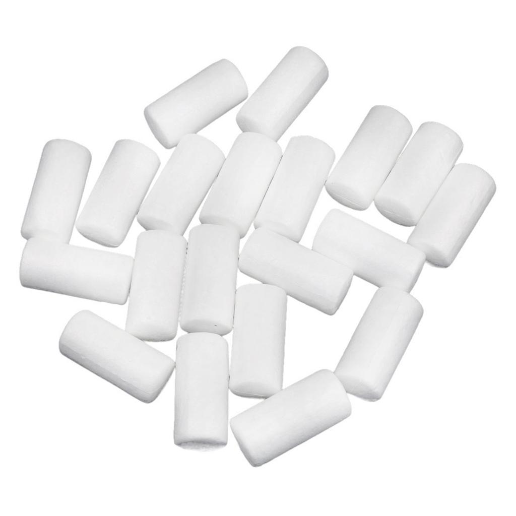 20pcs White Modelling Craft Polystyrene Foam Cylinder Pillar 88mm