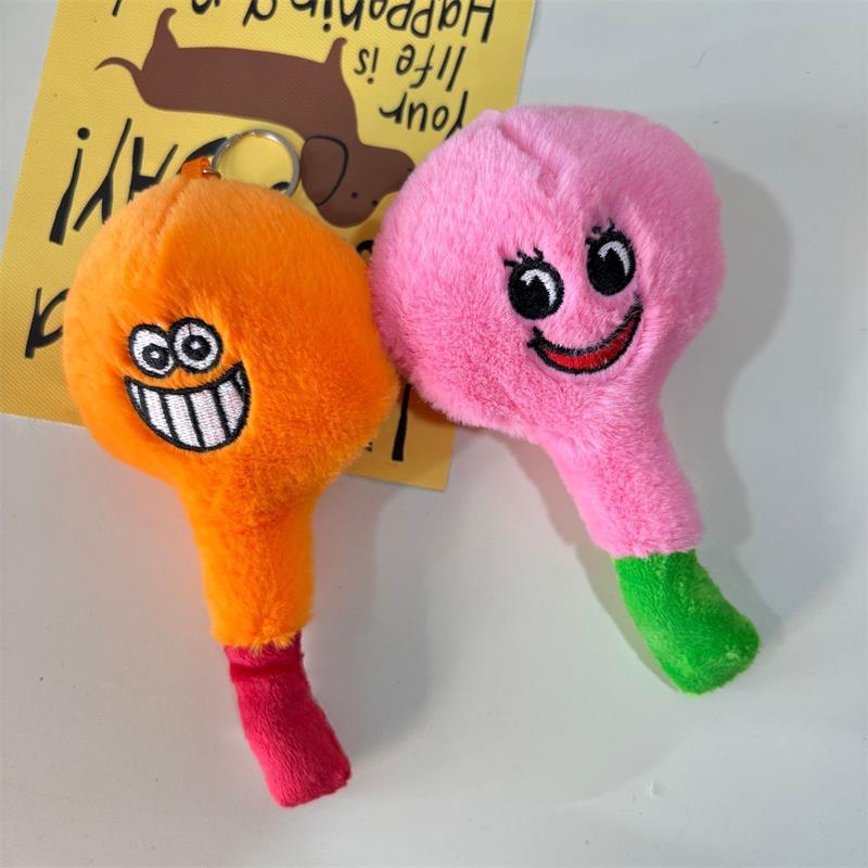 Creative Cute Funny Colorful Light Bulb Plush Doll Stuffed Toys Keychain Pendant Bag Charms Backpack Hang Ornaments Gift Keyring