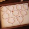 Natural Pink Crystal Bracelet Hibiscus Stone Fashion Bracelet Fashion Women Bracelet Accessories