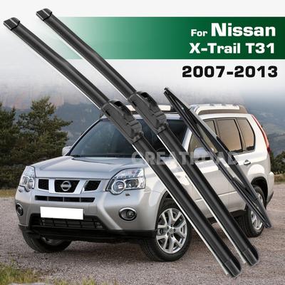 GREATROAD Wiper LHD&RHD Front & Rear Wiper Blades Set For Nissan X-Trail T31 2007 - 2013 Windshield Windscreen Window Brushes