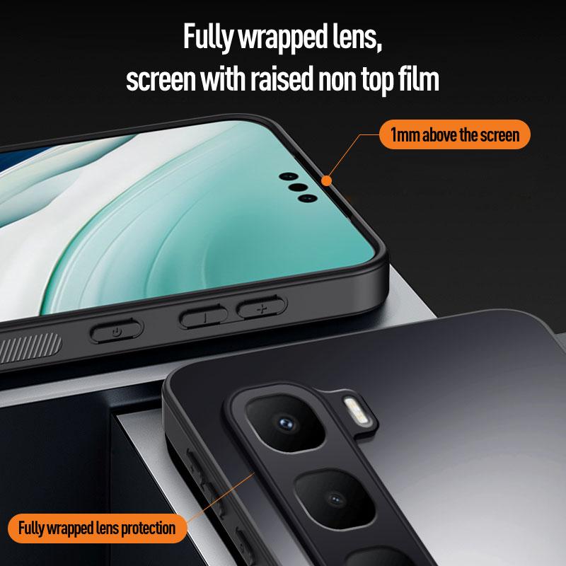EUCAGR For Infinix Hot 60 Pro+ Hot60 AG Frosted Soft TPU+PC Matte Back Cover For Infinix Hot60Pro Hot 60i Phone Cases