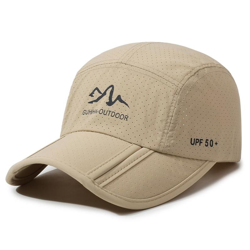 Summer Outdoor Sun Protection Quick-Drying Baseball Cap Men Breathable Sun Hat Fishing Cap