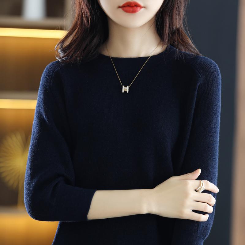 Damen Wollpullover Qinghe Kaschmir 50% Seide 50% Wolle Frühling und Sommer Wolle Kurzarm ärmellose Weste weich und bequem