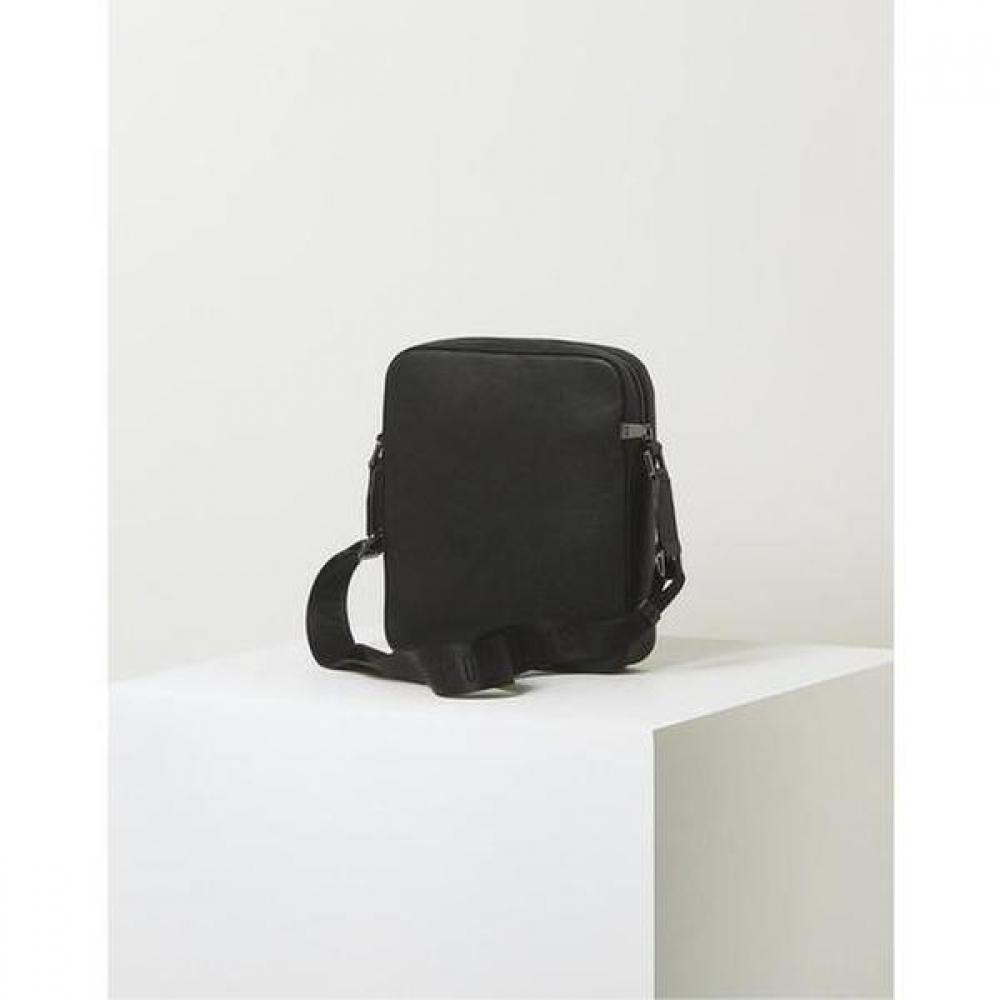 Daks Black Check Pattern Cowhide Shoulder Bag Dbba3f309bk