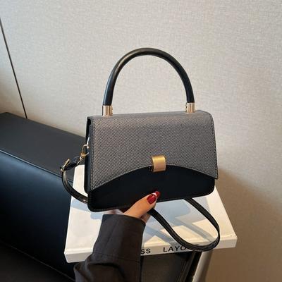 Fashion High Sense Simple Handbag Bag Women's Summer New Temperament Popular Small Square Bag Shoulder Messenger Bag