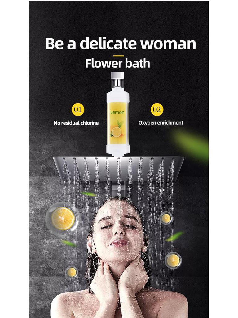 International AquaCare Aroma Shower Head & Water Purifier with Skin Care Filter