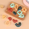 24Pcs/Set Polymer Earring Cutters Plastic Clay Cutter Set Jewelry Mold Earring Making Accessories Kids Diy Clay Tools