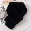 Rex Rabbit Fur Scarf Winter Medium Long fur Scarf Natural Fur Thickened Warm Fur Scarves Neck Warmer Female Real Fur Scarves