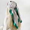 New Silk Scarf 90cm Women's Wrap Scarf Letter Printed Scarf Satin Large Square Scarf Shawl