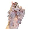 Bag Hanging Beaded Phone Chain Irregular Transparent Beads Pendant Sweet Candy Keychain  Gifts