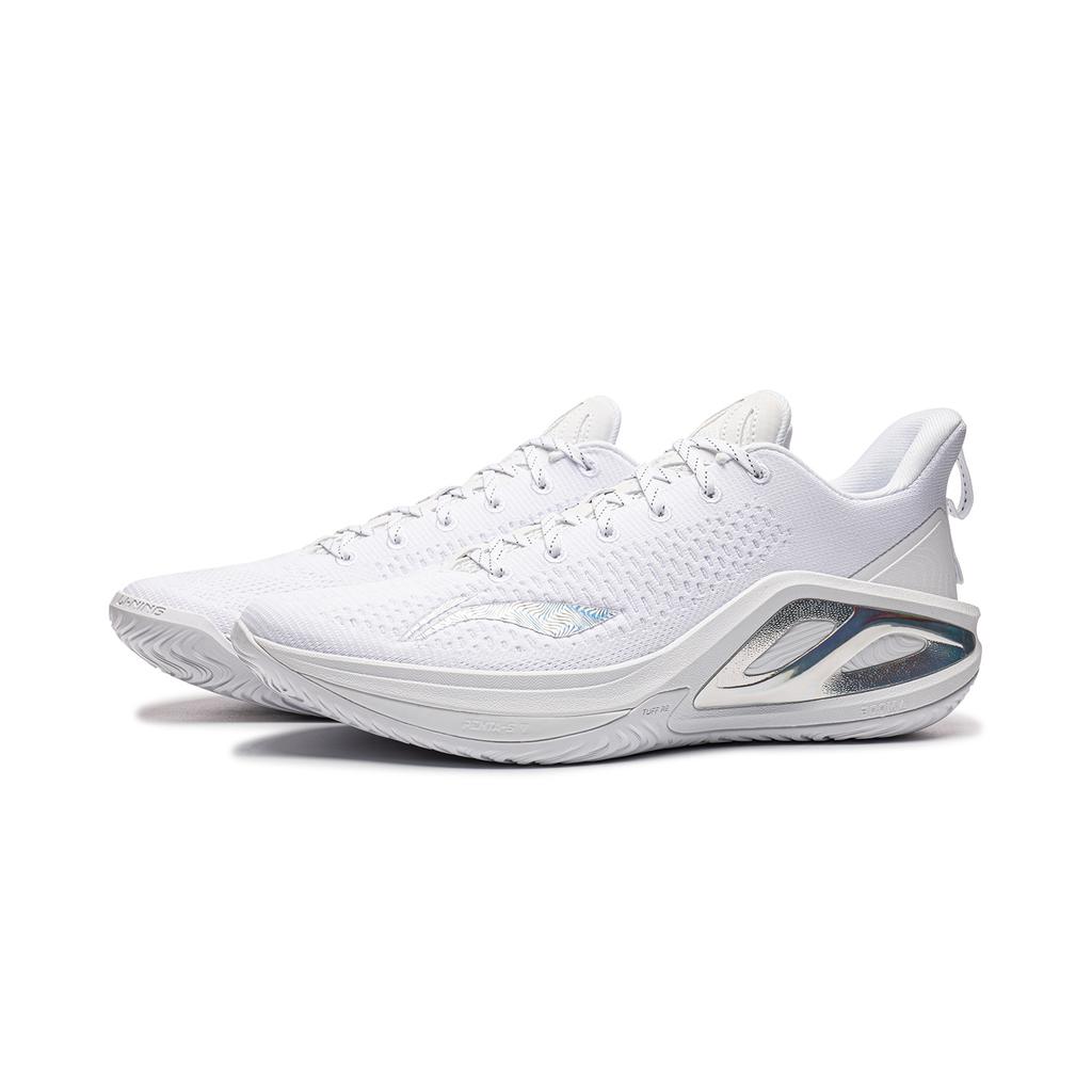 Men's Sneakers Li-Ning Hurricane 2 ELITE Basketball Shoes Men's Low-top Standard White