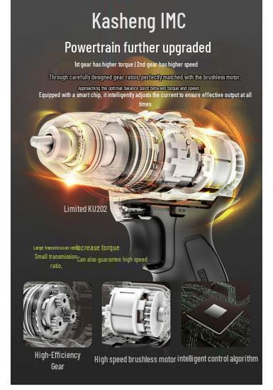 Germany KU202 Multifunctional Brushless Hand Drill & Electric Screwdriver KU362