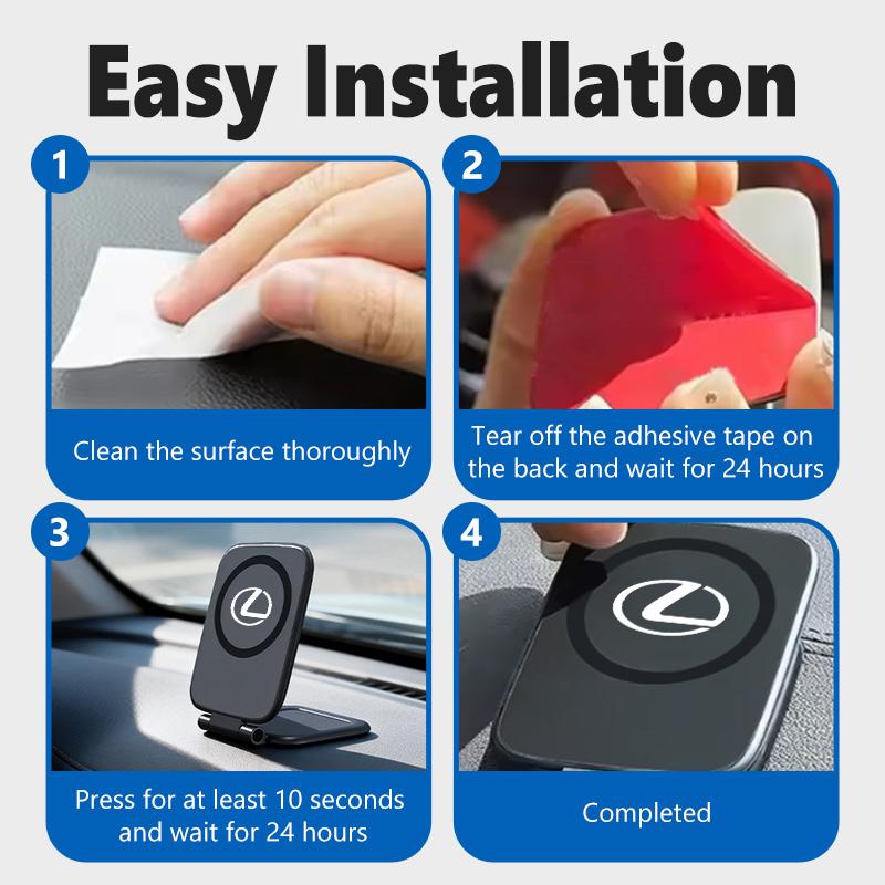 For Lexus Car Emblem Dashboard Phone Holder Accessories RX350 IS250 CT200h ES250 ES300h NX300h IS200 GS300 AEJ1