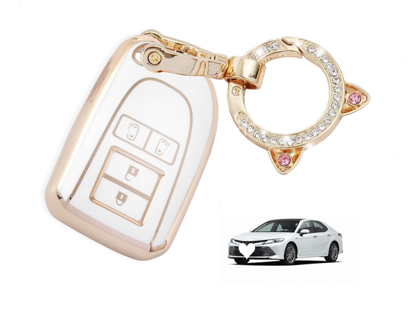 Compatible with Toyota HIACE 200 series (from November 2013) Key белый