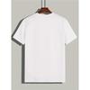 Europäische Größen Herren Fußballschuhe Kurzärmeliges Saisonales T-Shirt, Modisches Bedrucktes Basic-Stil T-Shirt, Lässiger Rollkragen, Geeignet für Herren