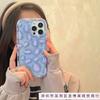 Full Screen Purple Leopard Print iPhone15ProMax Mobile Phone Case Apple 14 New 15 Transparent 12/13 Generation 11